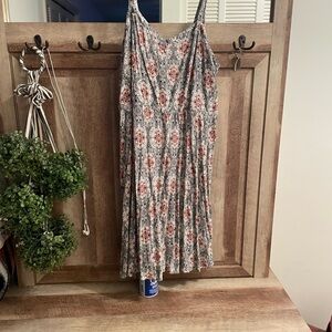 Torrid Pink Pleated Maxi Sundress